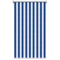 vidaXL Außenrollo 90% UV-Block Blau-weiß gestreift 100 x 140 cm HDPE