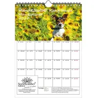 Seelenzauber GmbH Hundezauber Kleine Hunde Planer DIN A4 Kalender für 2027 - Geschenkset Inhalt: 1x Kalender 1x Weihnachtsanhänger 1x Grußanhänger (gesamt 3 Teile)