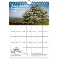 Seelenzauber GmbH Baumzauber Planer DIN A4 Kalender für 2027 Baum Bäume Wald Natur - Set-Inhalt: 1x Kalender 1x Weihnachtsanhänger 1x Grußanhänger (gesamt 3 Teile)