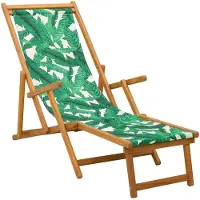 vidaXL Klappbare Sonnenliege 3 Position Massives Eukalyptus Holz