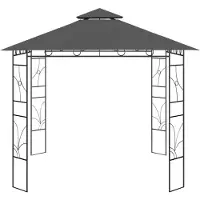 vidaXL Pavillon 3x3x2,7 m Anthrazit 160 g/m²