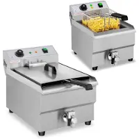 Royal Catering Elektro-Fritteuse mit Hahn, 230 V, 3500 W, 16 L