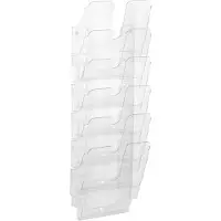 Durable Prospektspender Flexiplus 6, 6 Spender, A4, hoch, transparent
