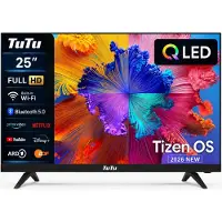 Tutu Tizen by Samsung Smart TV - LED Full HD - 25 Zoll/64 cm - Streaming-Apps - AirPlay - Hotelmodus - HDMI x3, USB x2, CI+ - Tripple Tuner DVB-T/T2/S/S2/C - Randlos Design - TU25Q1FQ-T8