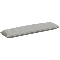 vidaXL Rückenkissen Hellgrau 200 x 50 cm Mikrofaserstoff