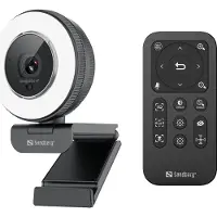 Sandberg Streamer USB Webcam Pro Elite, 2560 x 1440 Pixel, 60 fps, 1920x1080@60fps, 2560x1440@30fps, 480p, 720p, 1080p, 1440p, H.264, H.265, M-JPEG, YUY2, Auto/Manuell