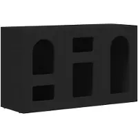 vidaXL Sideboard ELST Schwarz 100 x 35 x 59 cm Holzwerkstoff