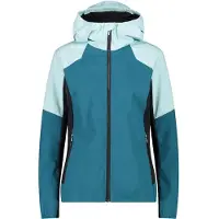 CMP Damen Jacke Jacket Hybrid FIX Hood Türkis 38