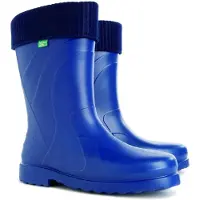 Demar Damen Gummistiefel Regenstiefel Garten Arbeitsschuhe EVA gefüttert Blau 41/42