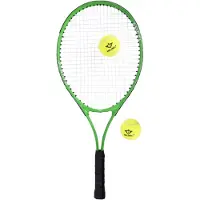 Engelhart Tennisschläger 25 Zoll grün mit zwei Bällen