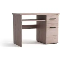 Masseno Schreibtisch LIVORNO 90x56x75 cm Bürotisch Computertisch, Eichefarben