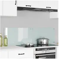vidaXL Küchenrückwand 2 pcs Weiß 70 x 40 cm Gehärtetes Glas