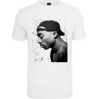 Mister tee Tupac Cracked Backround Kurzarm-t-shirt