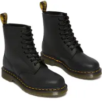 Dr. Martens Unisex. 11822003 Leder Stiefel 1460 schwarz (36), Wohnung, Schnürsenkel, Lässig