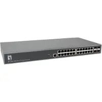 LevelOne Switch 24xGE/4x10GSFP+ TURING Managed L3 1Gbps