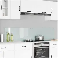 vidaXL Küchenrückwand 2 stk. Weiß 90 x 40 cm Gehärtetes Glas