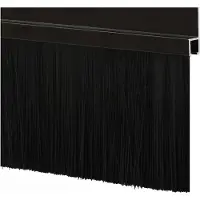 vidaXL Selbstklebende Türbürstendichtungen 2 stk. Schwarz 100 cm
