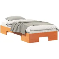 vidaXL Bettgestell Braun 90 x 190 cm