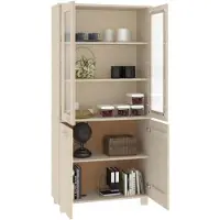 vidaXL Highboard HAMAR Massivholz Kiefer Honigbraun