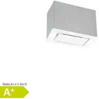 Klarstein Hektor Dunstabzugshaube Einbauhaube - Dunstabzugshaube, Unterbauhaube, 52 cm breit, 190 Watt, 530 m³/h Abluftleistung, LED-Touch-Panel, Kochflächenbeleuchtung, Timer, Glas, weiß