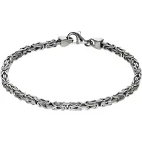 Firetti Basic Armband Silber 925 poliert Königskette 3mm breit
