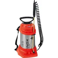 Mesto 3595P, Kompressionsgartenspritzer, 9 l, 6 l, Schwarz, Gelb, Edelstahl, 6 bar