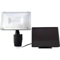 REV LED-Strahler Solar 12x0,5W schwarz mit Bewegungsmelder 2 Stk