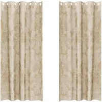 vidaXL Samtvorhänge mit Vorhängen 2 pcs Creme 225 x 140 cm Samt