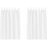 vidaXL Verdunkelungs-Vorhänge mit Ringen 2 pcs Reinweiß 175 x 140 cm