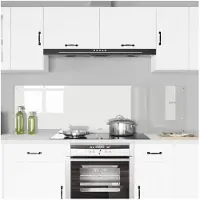 vidaXL Küchenrückwand 2 pcs Transparent 90 x 50 cm Gehärtetes Glas