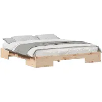 vidaXL Bettgestell Braun 180 x 200 cm