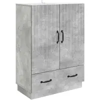 vidaXL Sideboard Betongrau 66 x 34,5 x 92 cm Holzwerkstoff