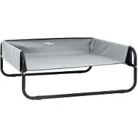 vidaXL Hundebett Hellgrau 57 x 57 x 24 cm Stahl