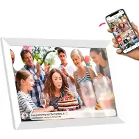 Lippa - Frameo Digital Picture Frame - White - 10"