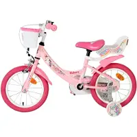 Volare Unicorn Kinderfahrrad - Mädchen - 14 Zoll - Rosa