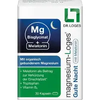 Magnesium-Loges Gute Nacht mit Melatonin Kapseln 30 St