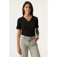 Garcia Ladies T-shirt Ss Black Größe: S | Hemden Outlet | Damen | Schwarz