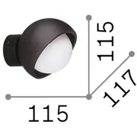 Ideal Lux Wandleuchte 1x G9 schwarz IP20 BLOOM 366548