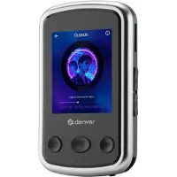 Denver MP3 Player inkl. Ohrhörer - Erweiterbar bis zu 128GB - Shuffle/Repeat Modus - Kinder und Erwachsene - Befestigungsclip - AUX - MPS320B - Schwarz