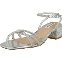 Steve madden Cerena Sandalen Hak - Zilverkleur - Maat 39