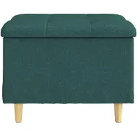 vidaXL Ottoman mit Stauraum Dunkelgrün 60 x 60 x 45 cm Stoff