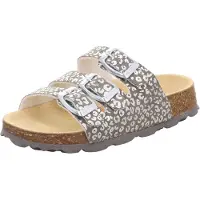 Superfit Kinderschuhe Mädchen Pantoletten Grau Freizeit