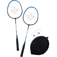 Angel Sports Badminton-Set – 2 Federbälle und 2 Schläger