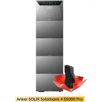 Anker PowernessBalkonkraftwerk Speicher , SOLIX Solarbank 4 E5000 Pro 5kWh mit 4x BP5000 Erweiterungsakku Plug & Play für Ihre PV-Nachrüstung