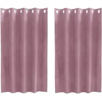 vidaXL Verdunkelungsvorhänge 2 stk. Dunkelrosa 140 x 140 cm Samt