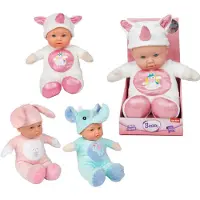 Toi-Toys Beau weiche Babypuppe im Tierkostüm, 31 cm