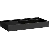 Laufen Waschtisch KARTELL 900x460mm Abl. li o ÜL o HL schwarz