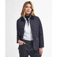Barbour für Damen. LQU0475 Marineblaue Steppjacke Annandale (L), Lässig, Polyamid