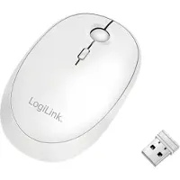Logilink ID0205, Beidhändig, RF Wireless + Bluetooth, 1600 DPI, Weiß
