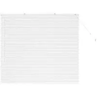 vidaXL Balkenjalousien Weiß 130 x 140 cm Aluminium